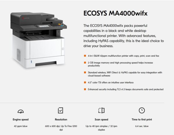Kyocera ECOSYS MA4000wifx [110C1D2US0]