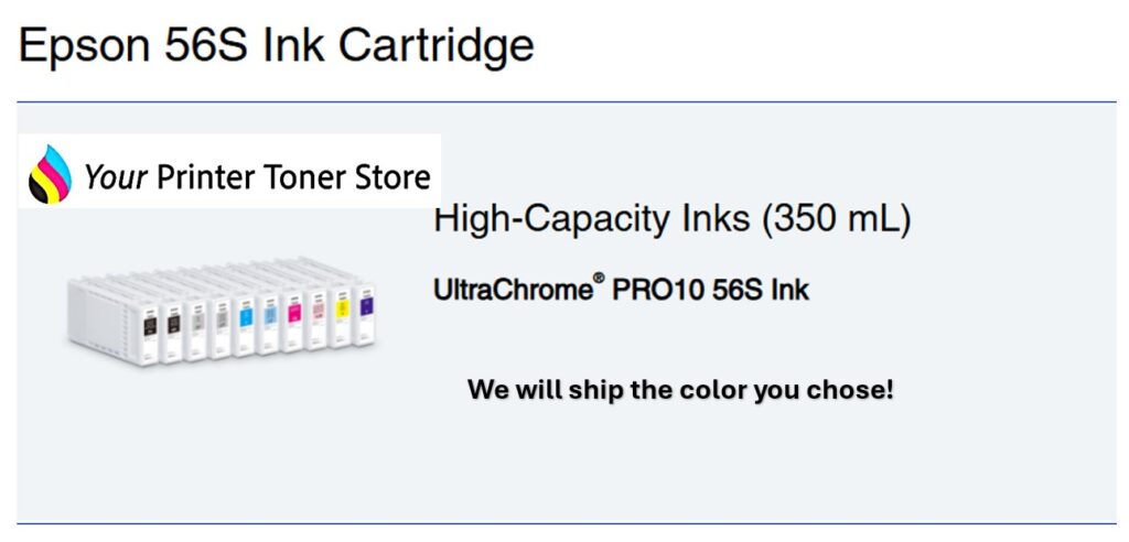 Epson T56S Matte Black 350mL T56S820